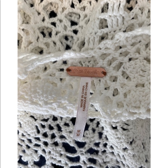 Free People White Knit Sweater! - Picture 3 of 4
